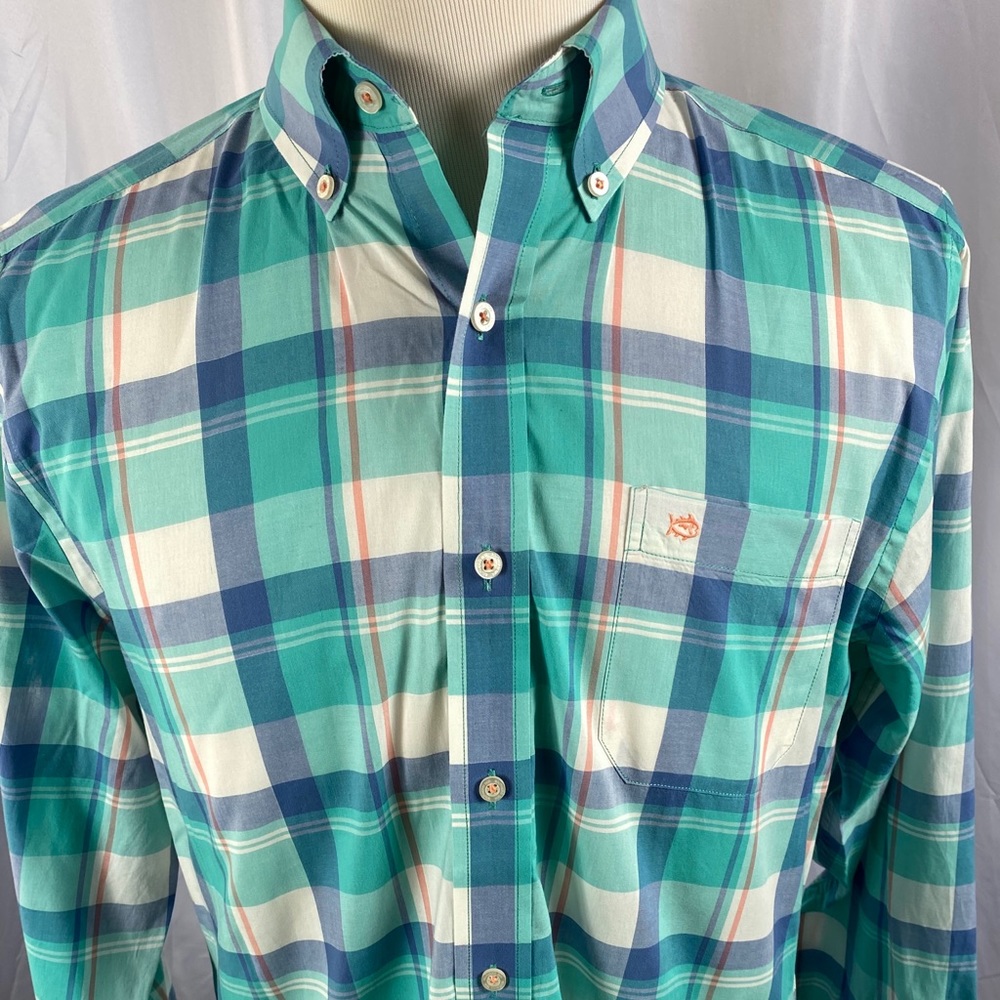 Southern tide classic fit cotton button up medium